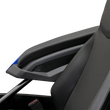 Load image into Gallery viewer, Show Chrome Kaliber Armrest Pads - Black w/ Black Stitching - Slingshot '15-'22 - Installation View