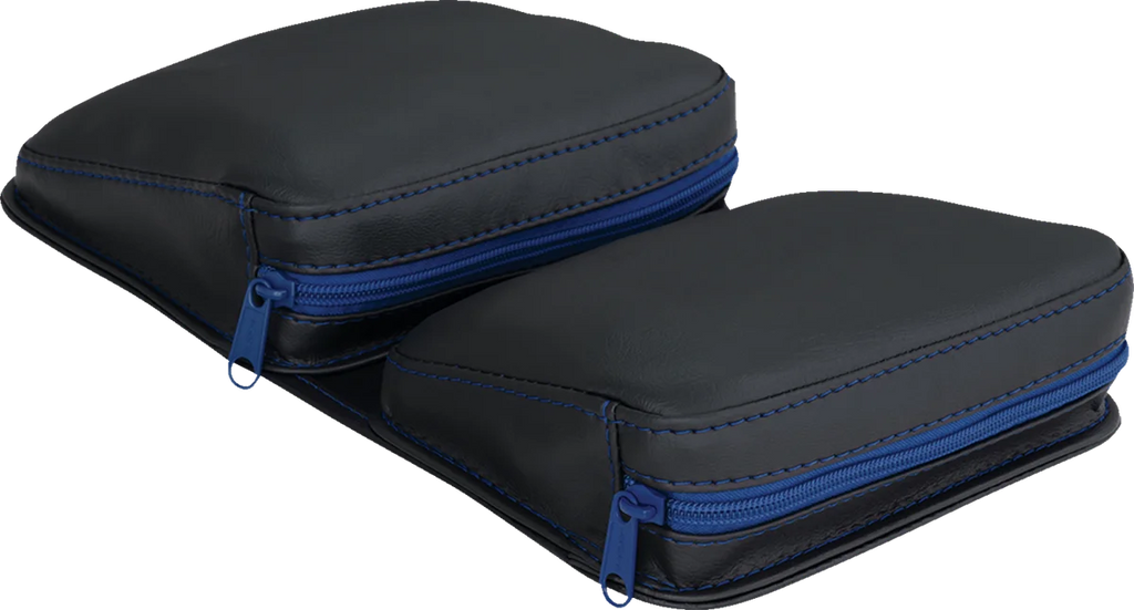 Show Chrome Kaliber Dash Pouch - Black with Blue Zipper - Main Product View