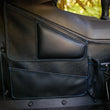 Load image into Gallery viewer, Show Chrome Kaliber Organizer - Driver - Black w/ Blue Stitching - Side View