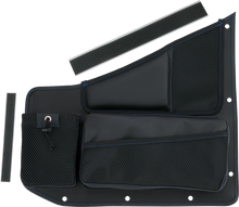 Load image into Gallery viewer, Show Chrome Kaliber Organizer - Passenger - Black w/ Blue Stitching - Main Product View