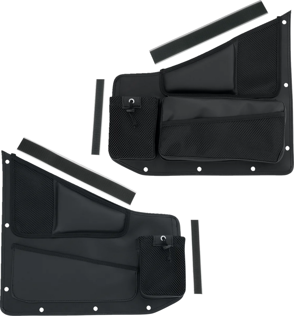 Show Chrome Kaliber Side Organizer - Driver and Passenger - Black - Side View