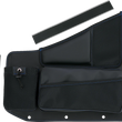 Load image into Gallery viewer, Show Chrome Kaliber Side Organizer - Driver and Passenger - Black w/ Blue Stitching - Side View