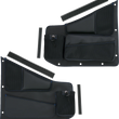 Load image into Gallery viewer, Show Chrome Kaliber Side Organizer - Driver and Passenger - Black w/ Blue Stitching - Back View