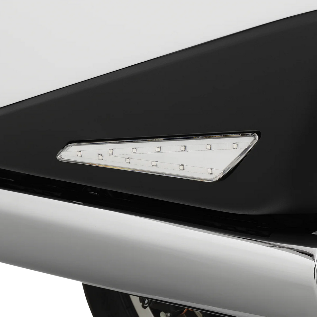 Show Chrome LED Marker Lights - Clear Lens/Red LEDs - GL1800 - Back View