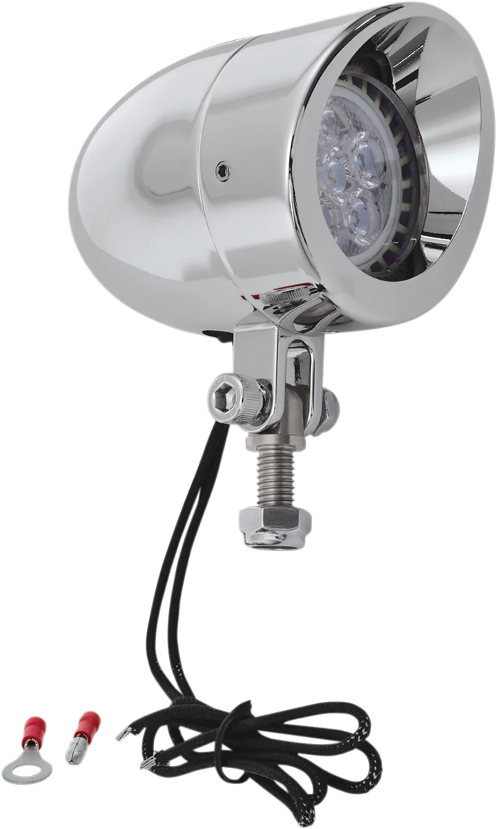 Show Chrome LED Mini Driving Light - Black - Side View