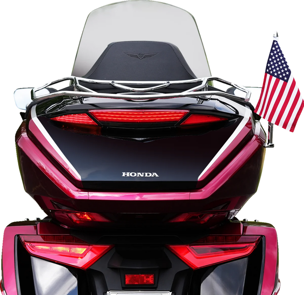 Show Chrome LED Trunk Light - Red Lens - Black - GL1800 - Side View