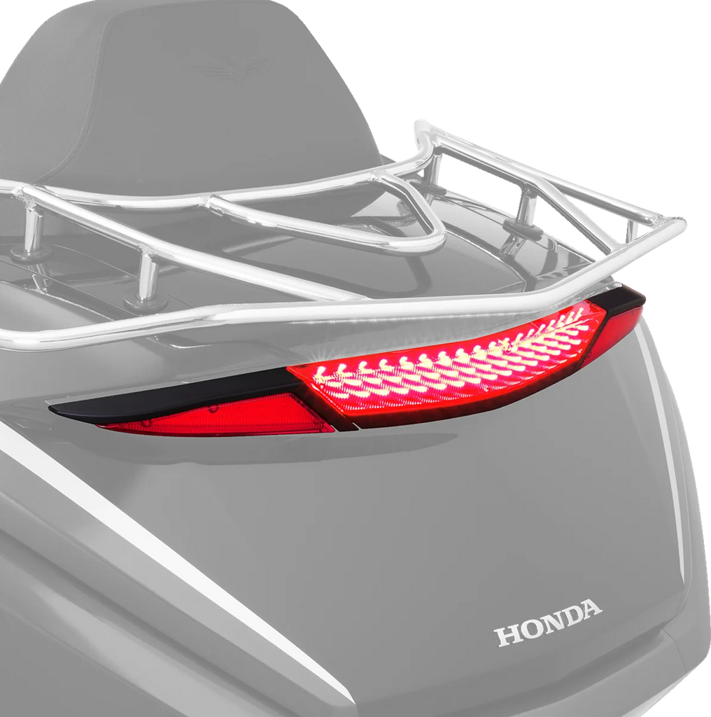 Show Chrome LED Trunk Light - Red Lens - Black - GL1800 - Back View