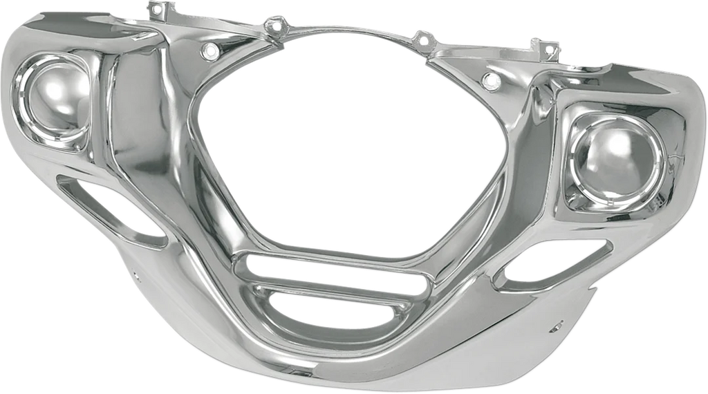 Show Chrome Lower Cowls - Black - Rectangular - Side View