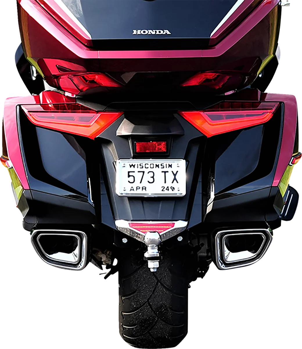 Show Chrome Lower Trim Light - Rear Fender - Chrome - GL1800 - Side View