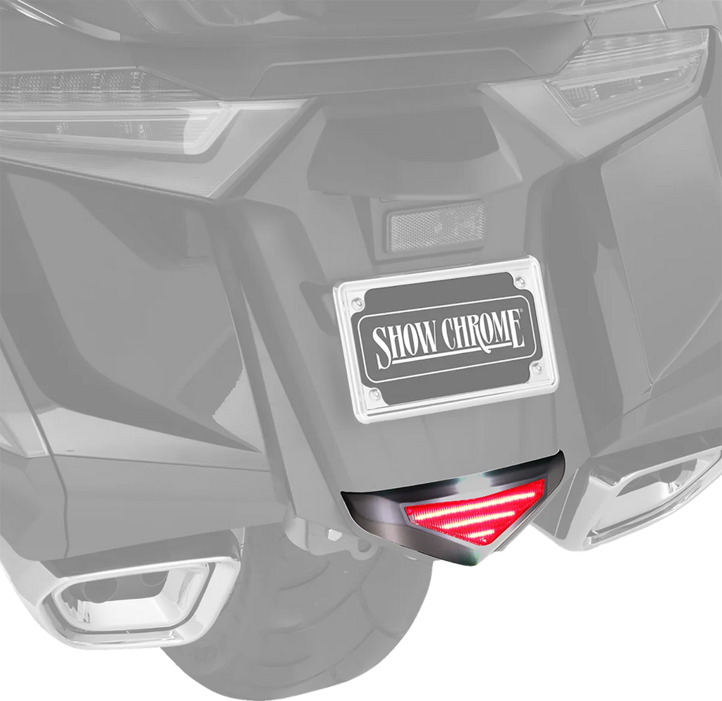 Show Chrome Lower Trim Light - Rear Fender - Chrome - GL1800 - Back View