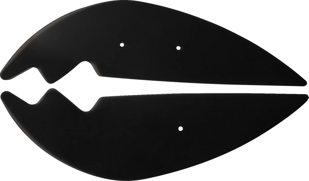 Show Chrome Lower Wind Deflectors - Black - GL 1800 - Main Product View