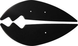 Show Chrome Lower Wind Deflectors - Black - GL 1800 - Main Product View
