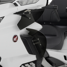 Load image into Gallery viewer, Show Chrome Lower Wind Deflectors - Black - GL 1800 - Back View