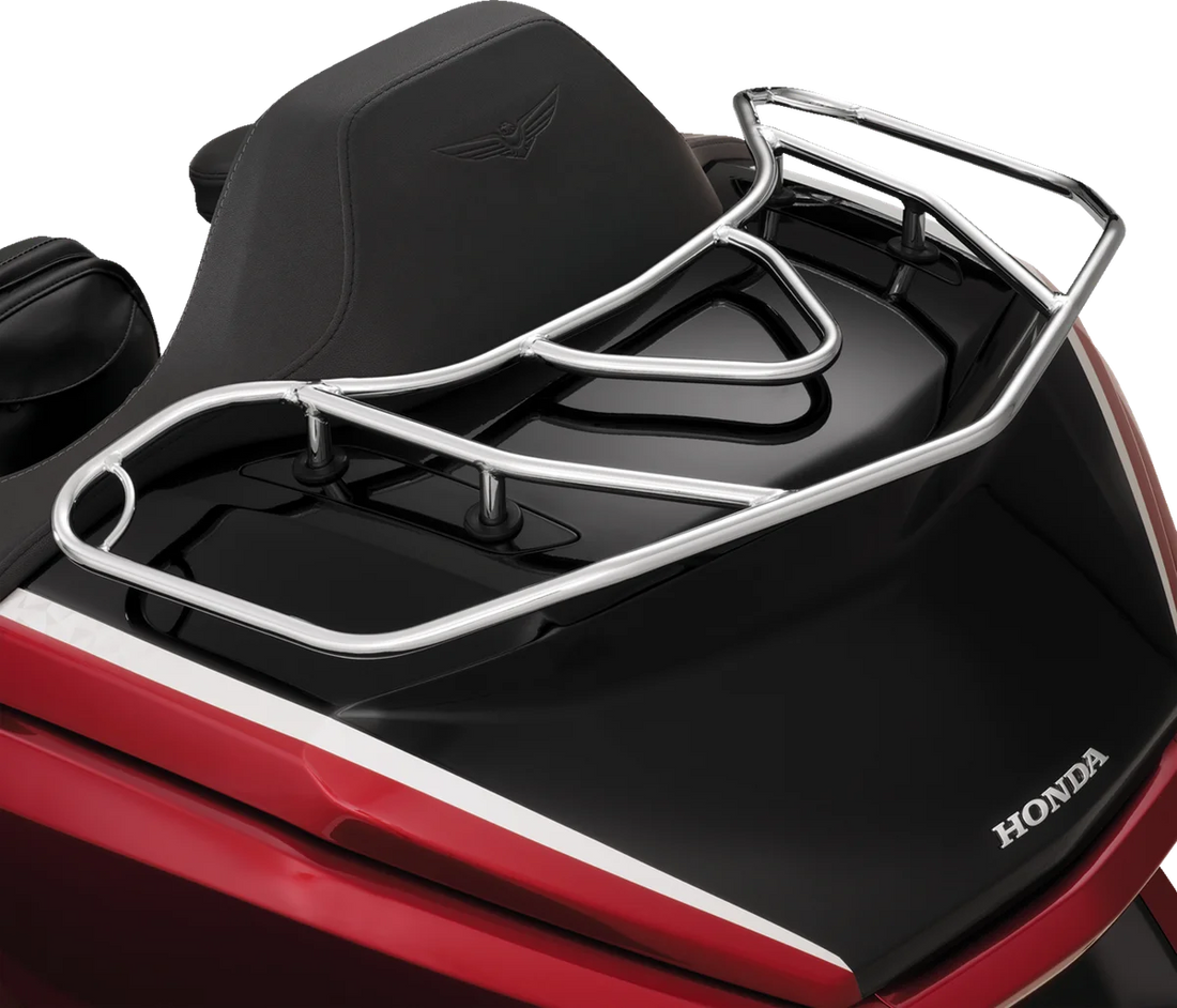 Show Chrome Luggage Rack - Chrome - Back View