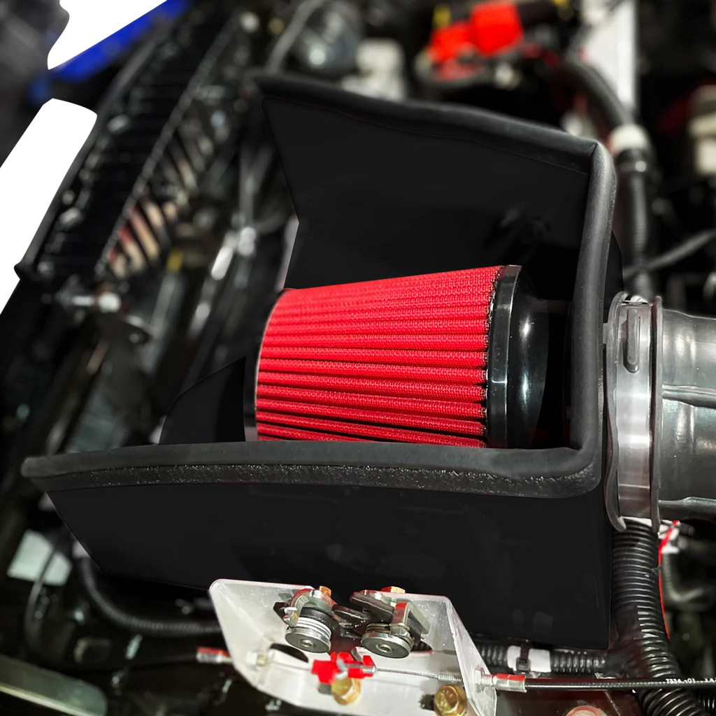 Show Chrome Performance Cold Air Intake Kit - Black - Slingshot - Side View