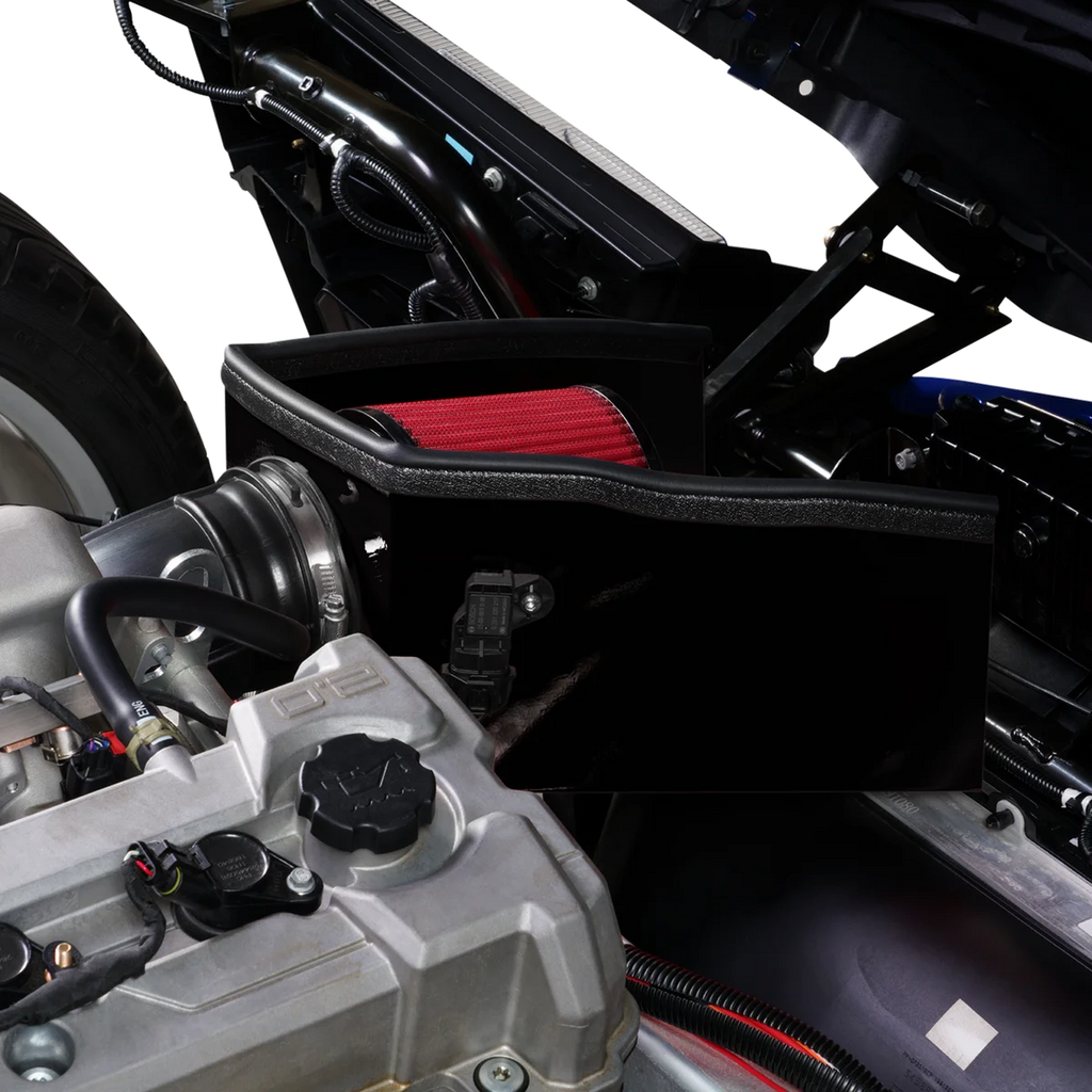 Show Chrome Performance Cold Air Intake Kit - Black - Slingshot - Back View