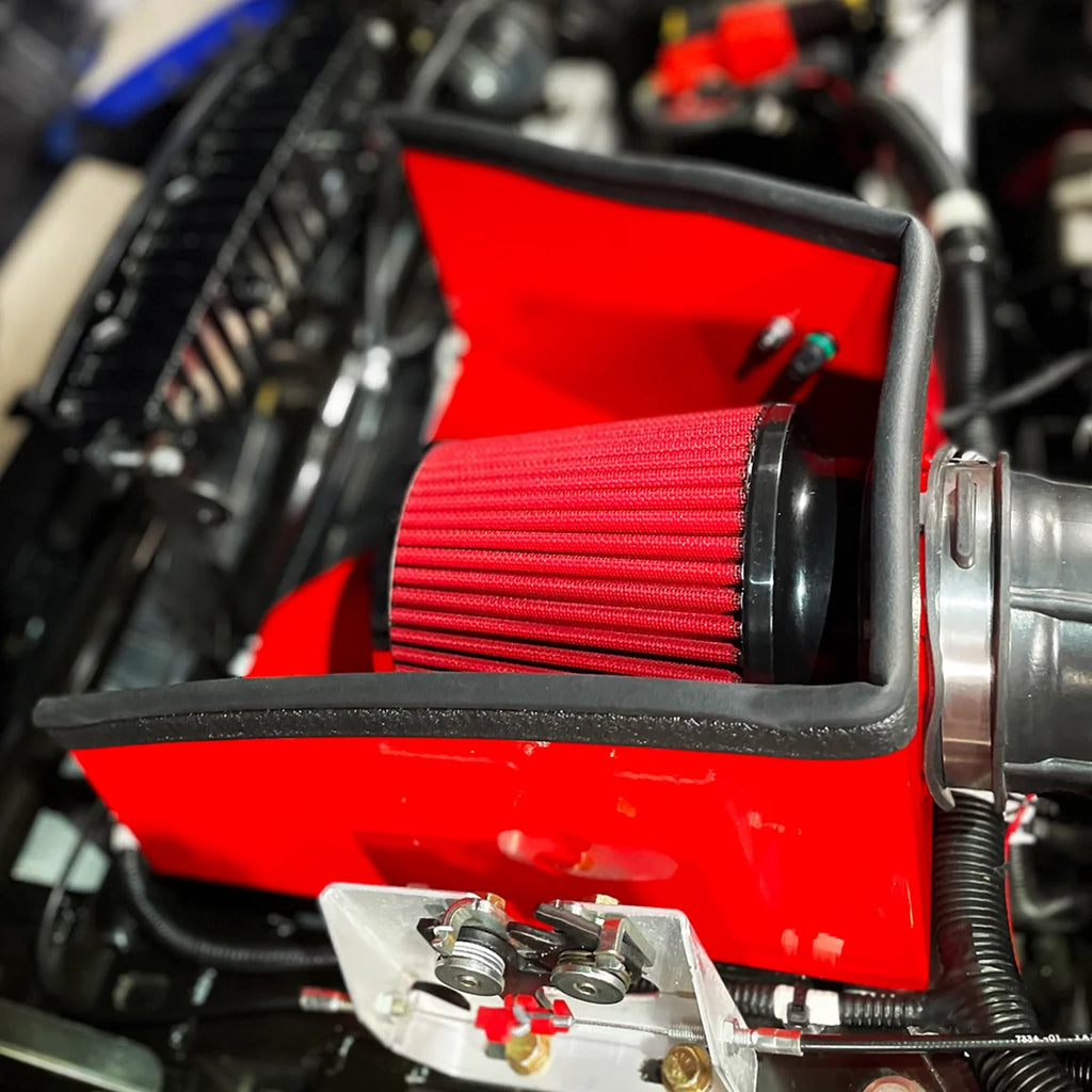 Show Chrome Performance Cold Air Intake Kit - Black - Slingshot - Installation View