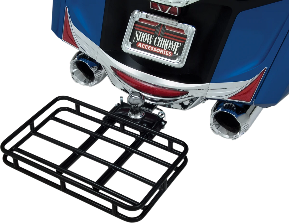 Show Chrome Receiver Hitch Rack - Side View