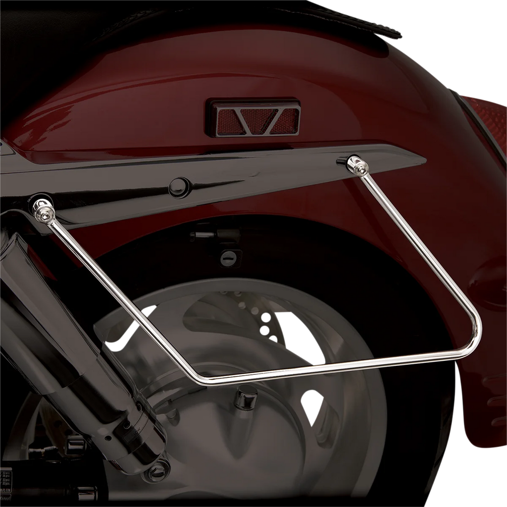 Show Chrome Saddlebag Stays - VT1100 - Side View