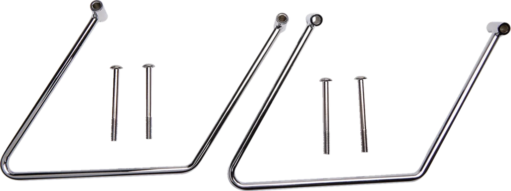 Show Chrome Saddlebag Stays - VT1100 - Back View