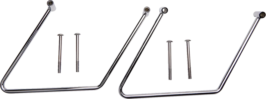 Show Chrome Saddlebag Stays - VTX13/18 - Back View