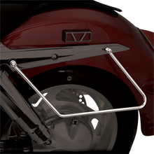 Load image into Gallery viewer, Show Chrome Saddlebag Stays - VTX13/18 - Installation View