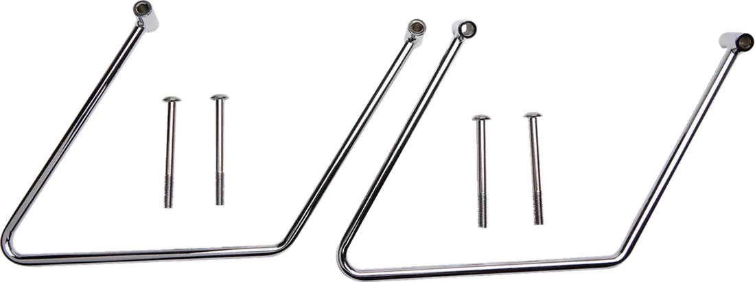 Show Chrome Saddlebag Stays - VT1100 - Back View