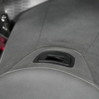 Load image into Gallery viewer, Show Chrome Seat Plug - Slotted - Gold Wing - Back View