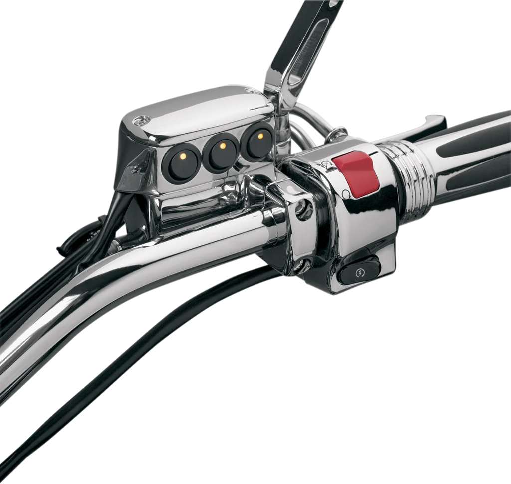 Show Chrome Switch Block Assembly - Brake Side - Chrome - Side View