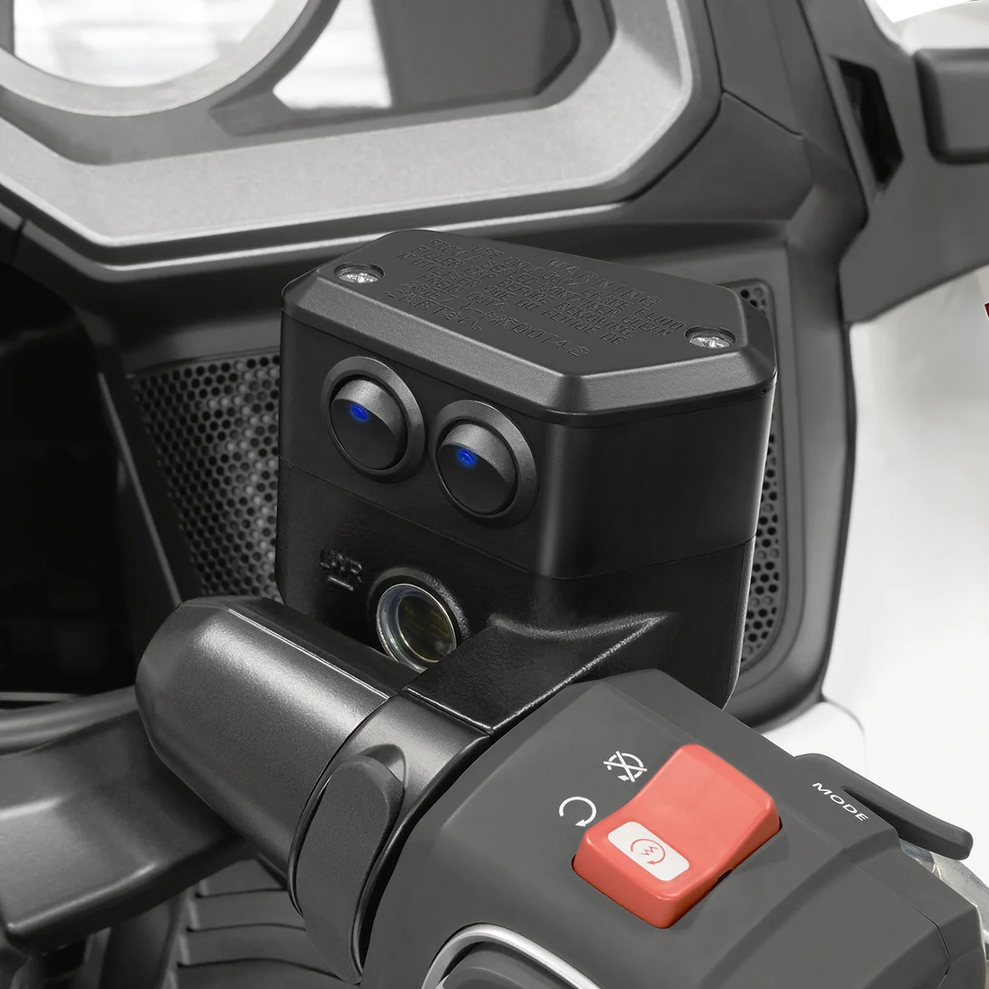 Show Chrome Switch Block - Brake - GL1800 - Side View