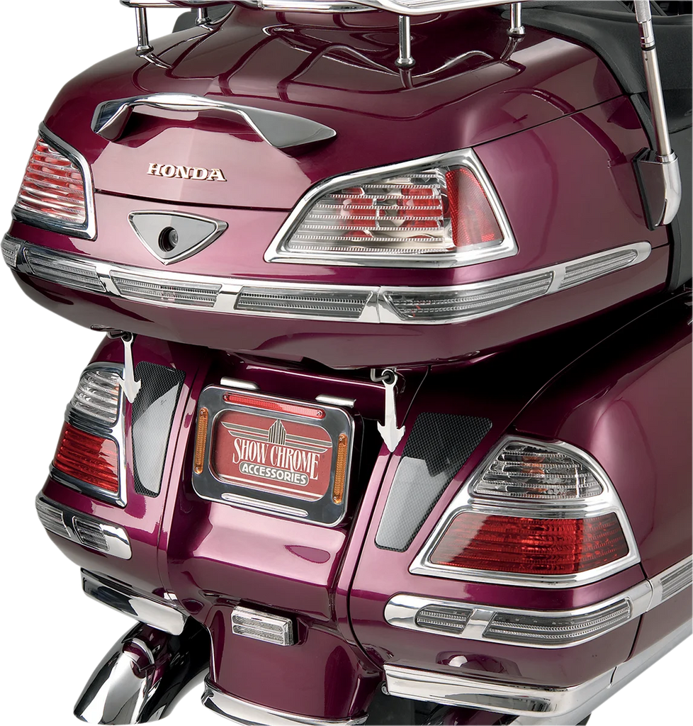Show Chrome Trunk LED Molding Inserts - '01-'10 GL1800 - Side View
