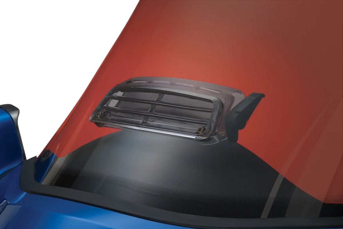 Show Chrome Windshield Vent - Tinted - GL1800 - Side View