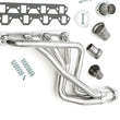 Load image into Gallery viewer, Silver Long-Tube Headers for '80-96 Ford 2WD/4WD F150 Truck, Bronco w/302 (5.0L) Hedman Hedders - Installation View