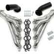 Load image into Gallery viewer, Silver Mid-Length LS Swap Headers For '68-72 Chevelle, El Camino Hedman Hedders - Main Product View