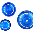 Load image into Gallery viewer, Sinister Diesel 03-07 Ford 6.0L Billet Blue Cap Kit - Main Product View