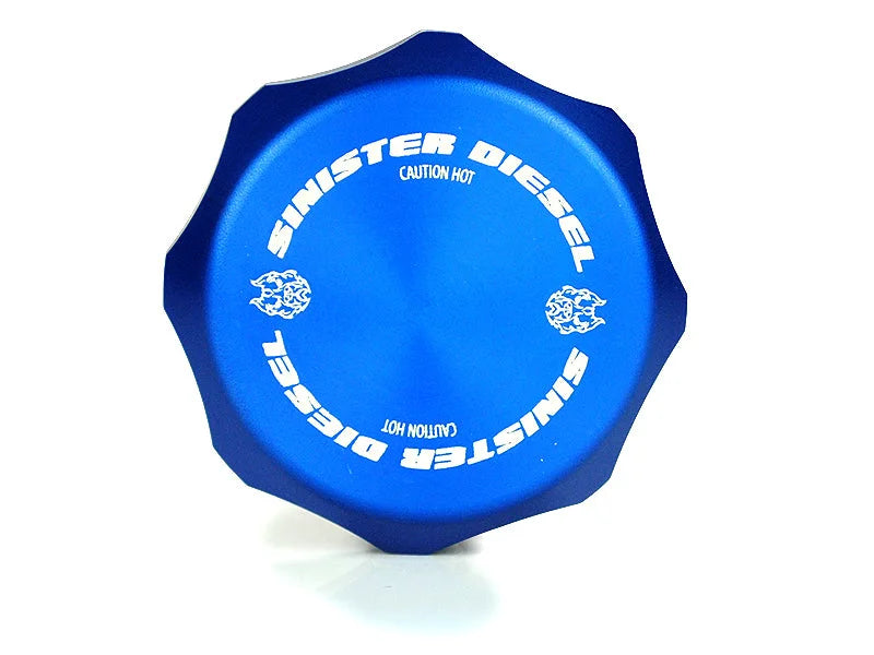 Sinister Diesel 03-07 Ford 6.0L Billet Blue Cap Kit - Additional View 7