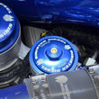 Load image into Gallery viewer, Sinister Diesel 03-07 Ford 6.0L Powerstroke Blue Spring Kit w/ Adjustable Billet Spring Housing - Side View