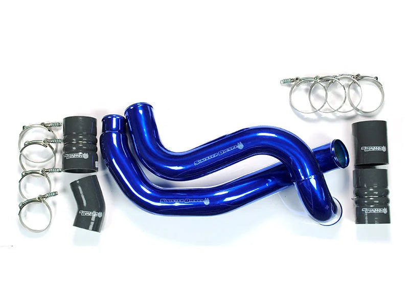 Sinister Diesel 03-07 Ford 6.0L Powerstroke Intercooler Charge Pipe Kit - Installation View