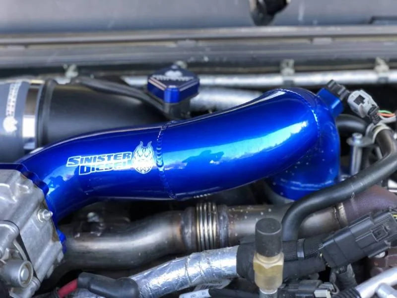 Sinister Diesel 11-15 Chevy Duramax LML Intake Bridge - Installation View