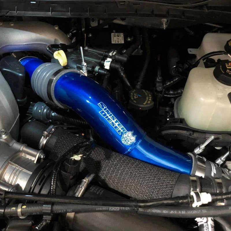 Sinister Diesel 2011+ Ford Powerstroke 6.7L Hot Side Charge Pipe - Side View
