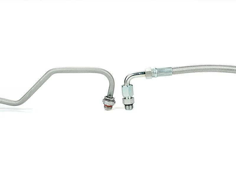 Sinister Diesel Turbo Coolant Feed Line for 2011-2016 Ford Powerstroke 6.7L - Back View