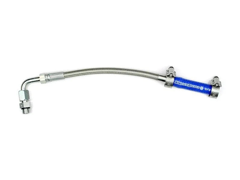 Sinister Diesel Turbo Coolant Feed Line for 2011-2016 Ford Powerstroke 6.7L - Installation View