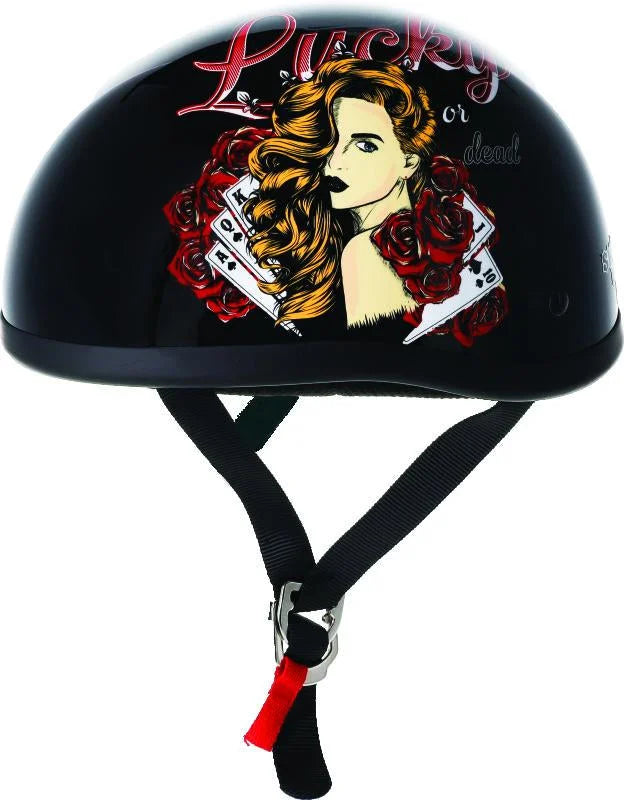 Skid Lids Lucky Lady Original Helmet - 2XL - Side View