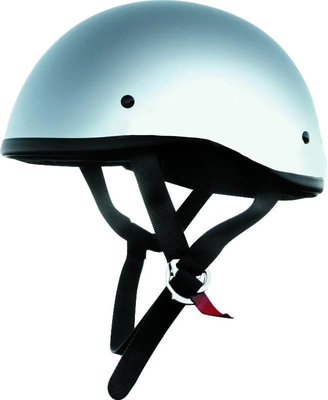Skid Lids Original Helmet Chrome - Medium - Side View