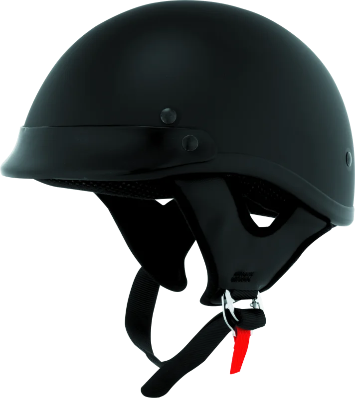 Skid Lids Traditional Helmet Flat Black - Medium