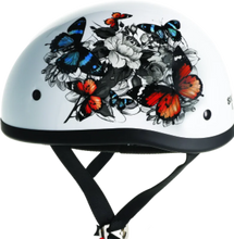 Load image into Gallery viewer, Skid Lids White Rose Original Helmet - Small - Main Product View