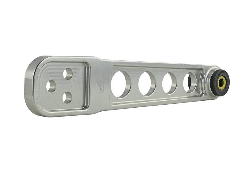 Skunk2 01-05 Honda Civic Clear Anodized Rear Lower Control Arm (Includes Socket Tool) - Installation View