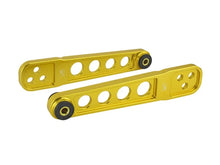 Load image into Gallery viewer, Skunk2 02-06 Honda Element/02-06 Acura RSX Gold Anodized Rear Lower Control Arm (Incl. Socket Tool) - Installation View