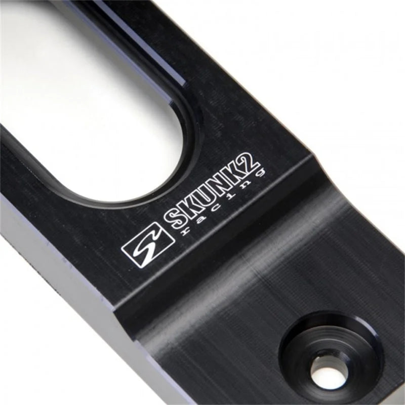 Skunk2 92-00 Honda Civic/94-01 Acura Integra Billet Battery Tiedown (Black Series) - Back View