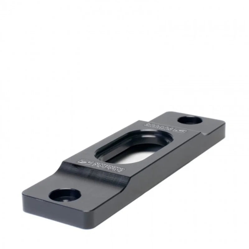 Skunk2 92-00 Honda Civic/94-01 Acura Integra Billet Battery Tiedown (Black Series) - Installation View